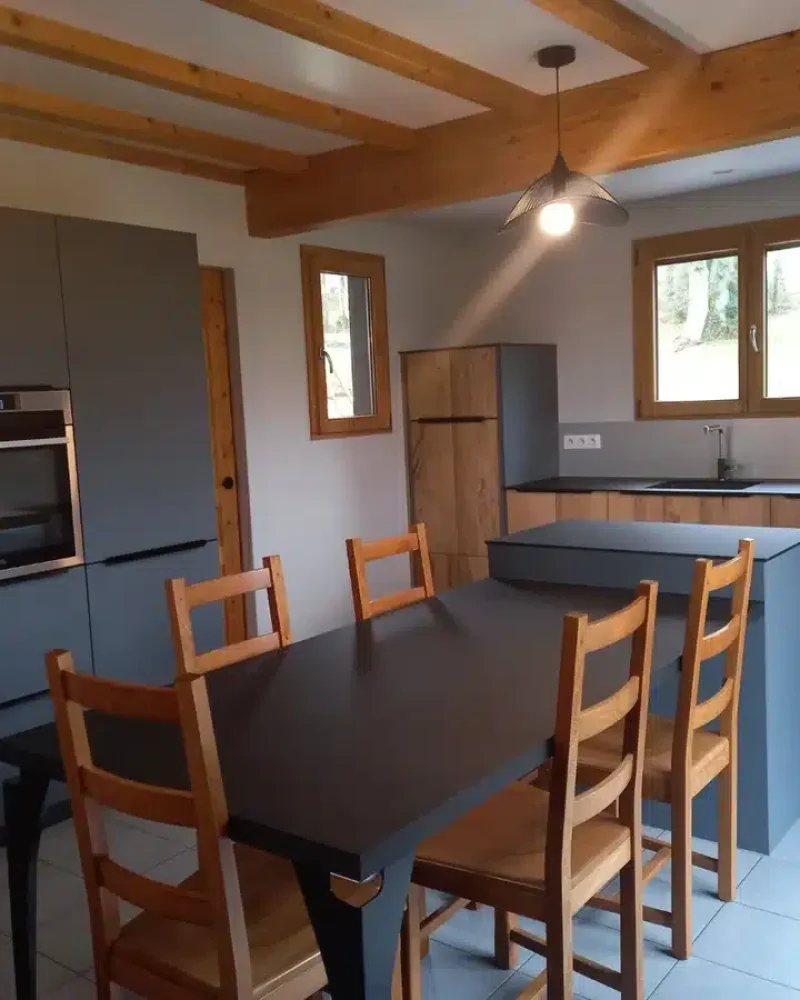 Réalisation cuisine, EMA Pose, menuisier agenceur, à Naisey-les-Granges