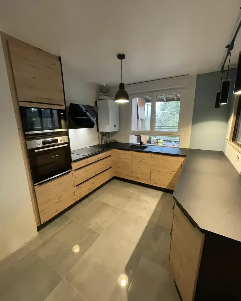 Réalisation cuisine, EMA Pose, menuisier agenceur, à Naisey-les-Granges