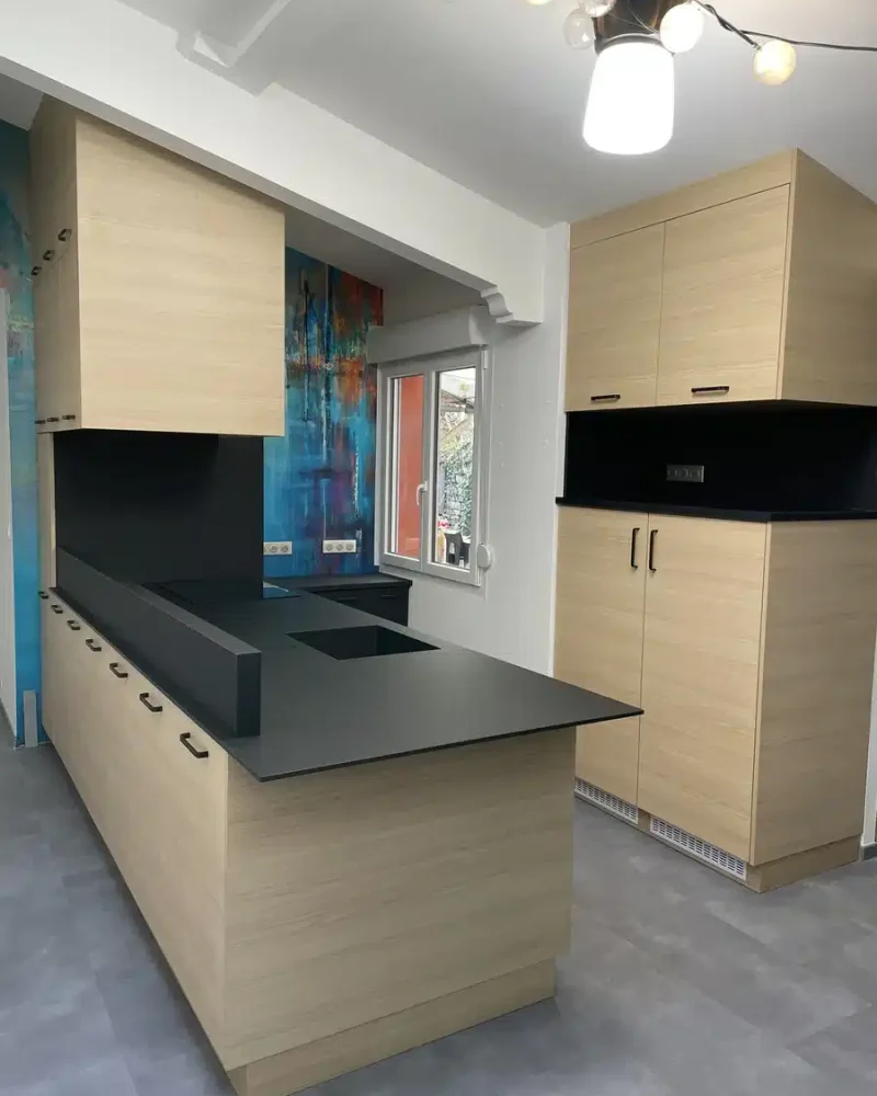 Réalisation cuisine, EMA Pose, menuisier agenceur, à Naisey-les-Granges